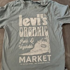 Levi's Light Blue Organic Graphic Tee